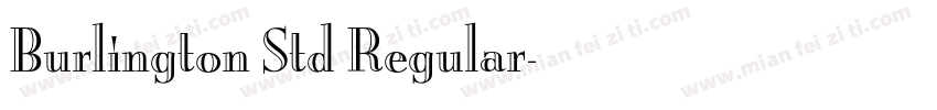Burlington Std Regular字体转换